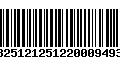 Código de Barras 13251212512200094930