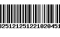 Código de Barras 13251212512210204517