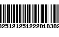 Código de Barras 13251212512220183828