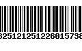 Código de Barras 13251212512260157380