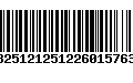 Código de Barras 13251212512260157634