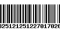 Código de Barras 13251212512270170268