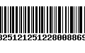 Código de Barras 13251212512280088696