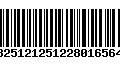 Código de Barras 13251212512280165646