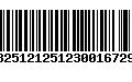 Código de Barras 13251212512300167295