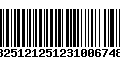 Código de Barras 13251212512310067488