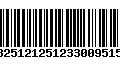 Código de Barras 13251212512330095151