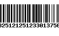 Código de Barras 13251212512330137567