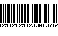 Código de Barras 13251212512330137642