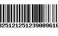 Código de Barras 13251212512390096103