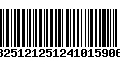 Código de Barras 13251212512410159065