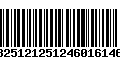 Código de Barras 13251212512460161465