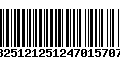 Código de Barras 13251212512470157070