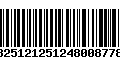 Código de Barras 13251212512480087783