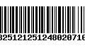 Código de Barras 13251212512480207108