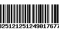 Código de Barras 13251212512490176777