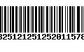 Código de Barras 13251212512520115787