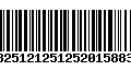 Código de Barras 13251212512520158838