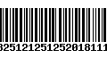 Código de Barras 13251212512520181119