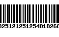 Código de Barras 13251212512540182689