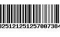 Código de Barras 13251212512570073845