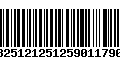 Código de Barras 13251212512590117901