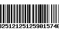 Código de Barras 13251212512590157407