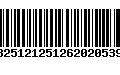 Código de Barras 13251212512620205394