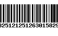 Código de Barras 13251212512630158291