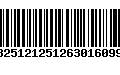 Código de Barras 13251212512630160990