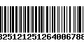 Código de Barras 13251212512640067883