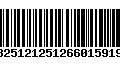 Código de Barras 13251212512660159199