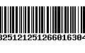 Código de Barras 13251212512660163044