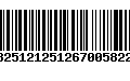 Código de Barras 13251212512670058229