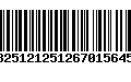 Código de Barras 13251212512670156450