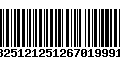 Código de Barras 13251212512670199918