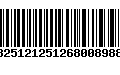 Código de Barras 13251212512680089886