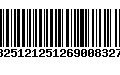 Código de Barras 13251212512690083274