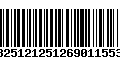 Código de Barras 13251212512690115539