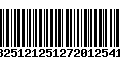 Código de Barras 13251212512720125419