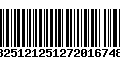 Código de Barras 13251212512720167485