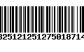 Código de Barras 13251212512750187144