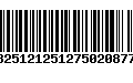 Código de Barras 13251212512750208773