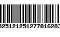 Código de Barras 13251212512770162834