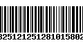 Código de Barras 13251212512810158029