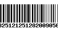 Código de Barras 13251212512820090561