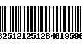 Código de Barras 13251212512840195906