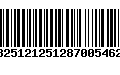 Código de Barras 13251212512870054627