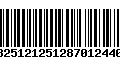 Código de Barras 13251212512870124405