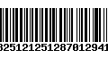 Código de Barras 13251212512870129411